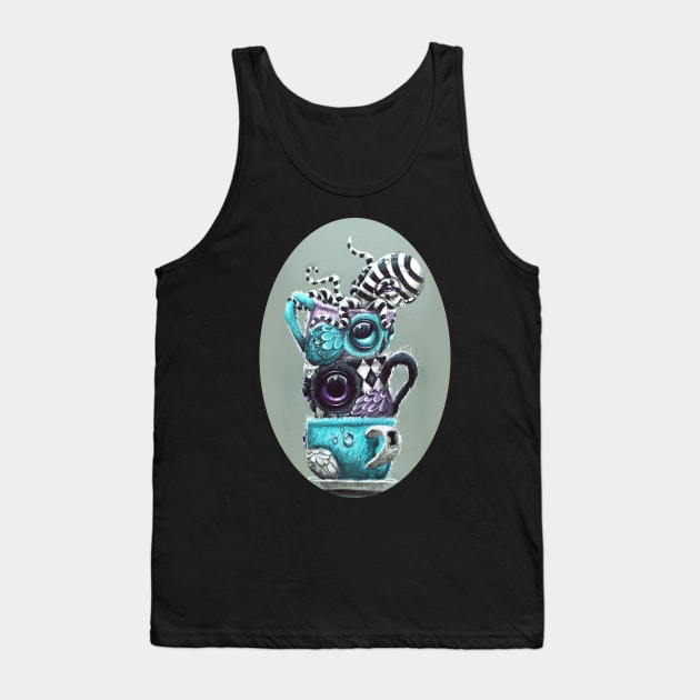 owl mug tower Tank Top by Artelies202